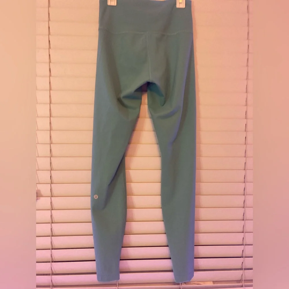 Lululemon Wunder Train High Rise Tight 28”, size 6, in the color Tidal Teal. - Picture 3 of 5